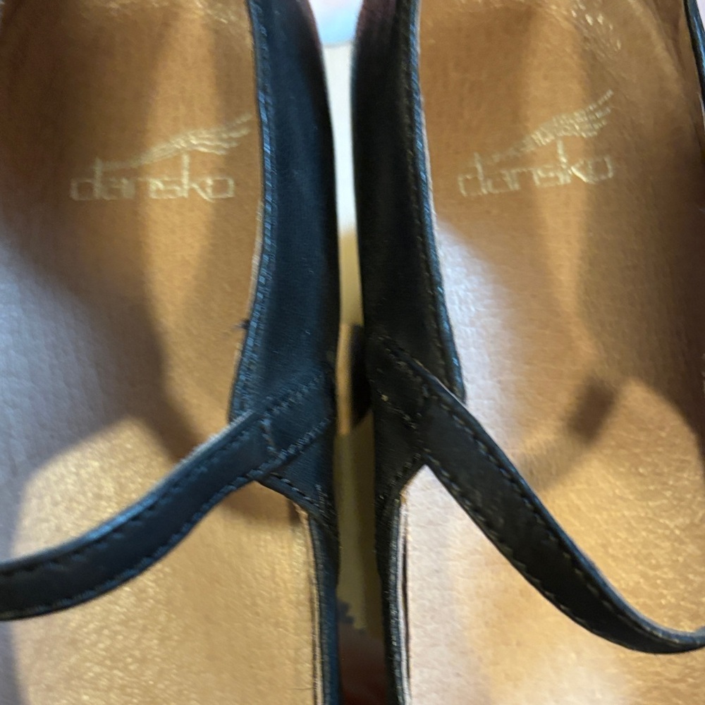 Dansko Black Mary Jane Wedge - Picture 7 of 9